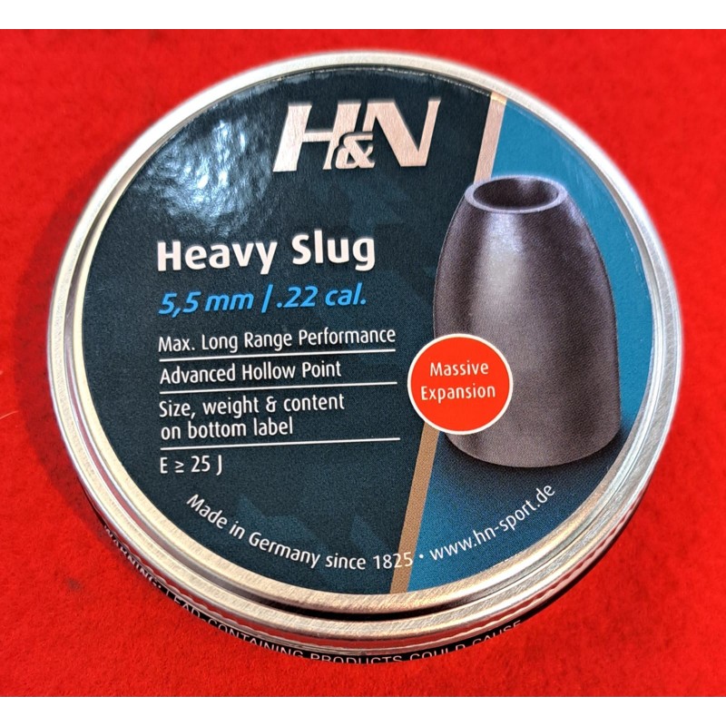 H&N DIABOLO SLUG HEAVY  5,5 .217 36 GR CONF. 150 PZ