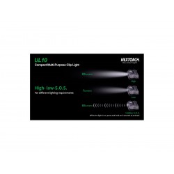 NEXTORCH UL10 COMPACT CLIP LIGHT 65 LUMENS  LED