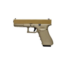 WE PISTOLA A GAS G17 TAN
