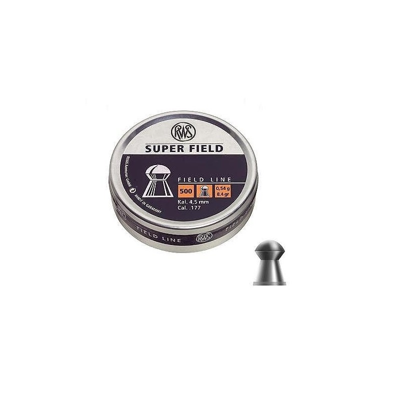 RWS PIOMBINI SUPER FIELD CAL 4,51 0,54 GR 500 PZ