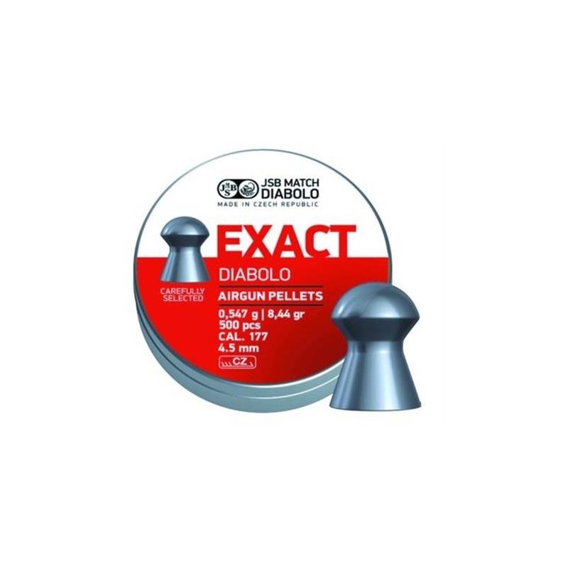 JSB PIOMBINI EXACT DIABOLO CAL. 4,52 0.547 G. 500 PZ