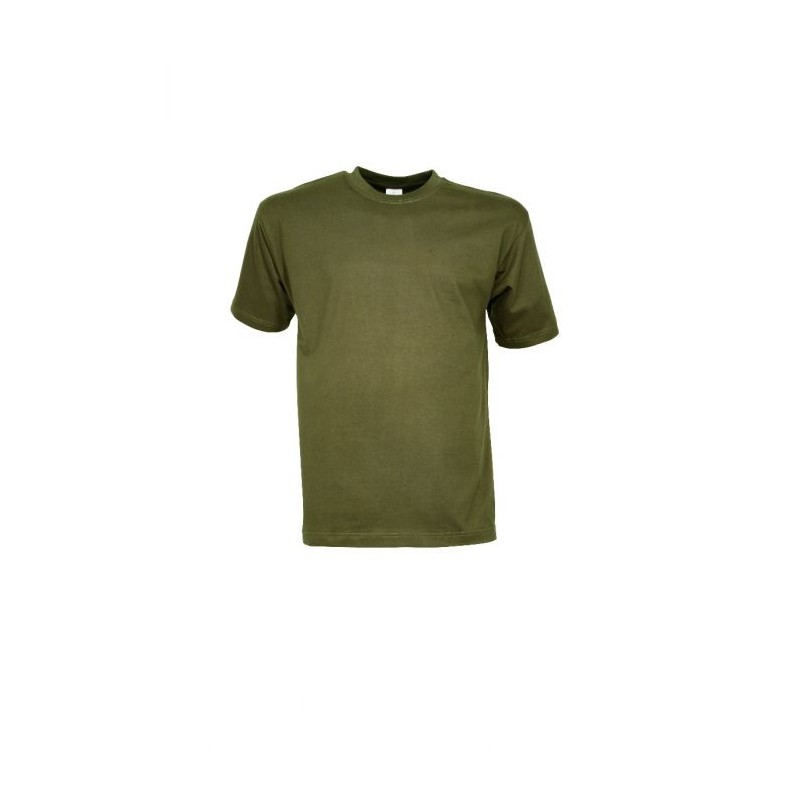 PERCUSSION MAGLIETTA 100% COTONE  FONDO UNICO VERDE