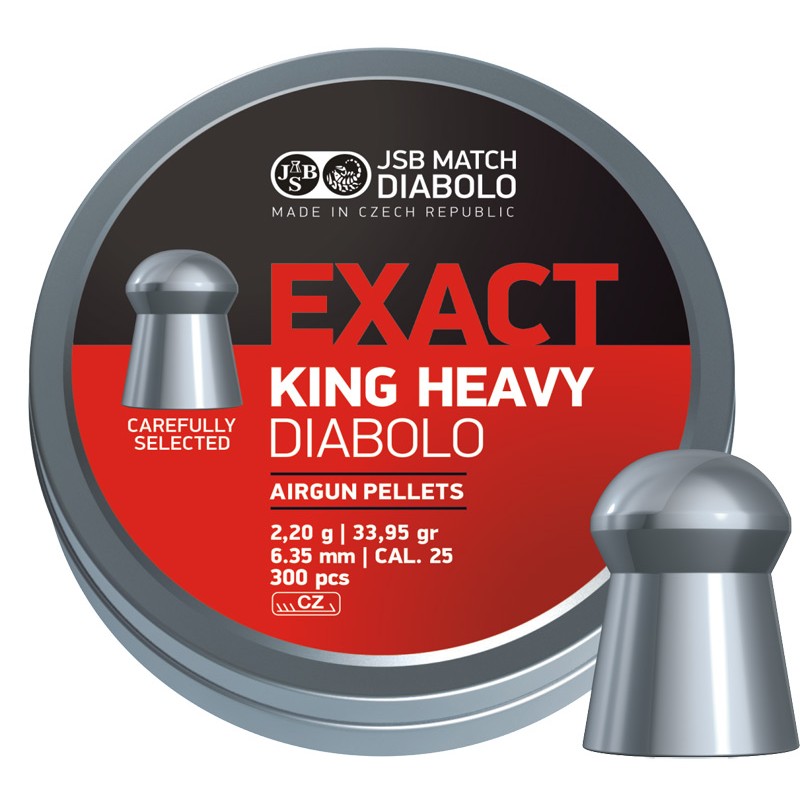 JSB PIOMBINI EXACT KING HEAVY CAL. 6,35 2,2 G. 300 PZ
