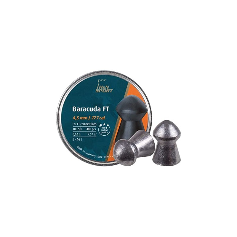 H&N DIABOLO BARACUDA FT 4.51MM CONF. 400 PZ