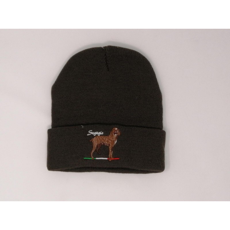 CAPPELLO IN STOFFA CON RICAMO SEGUGIO