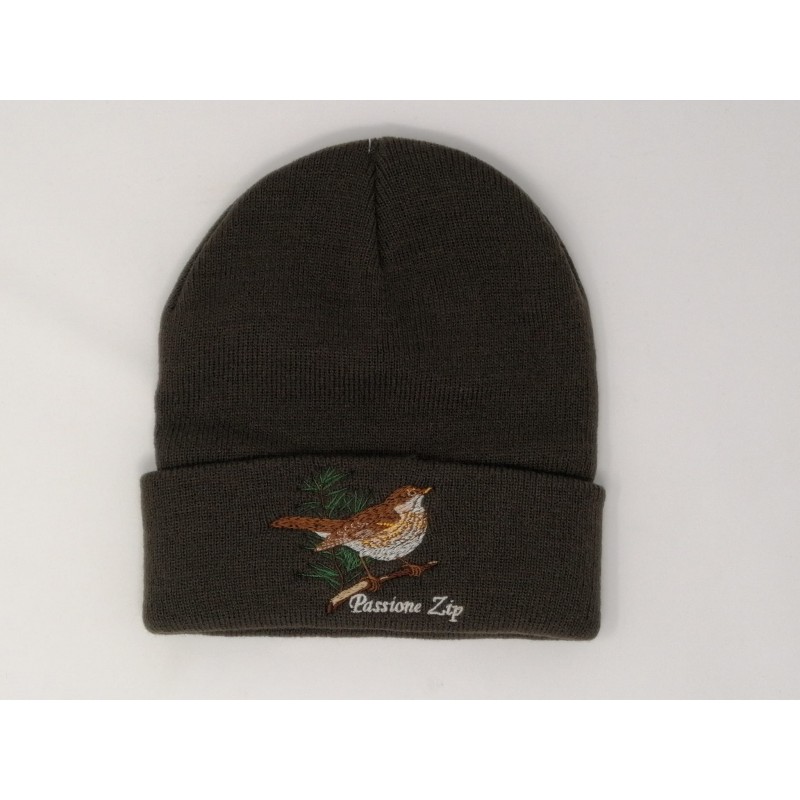 CAPPELLO IN STOFFA RICAMO ZIP