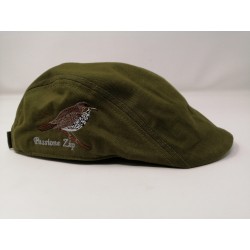 COPPOLA TELA VERDE CON RICAMO PASSIONE ZIP