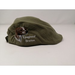 COPPOLA TELA VERDE CON RICAMO EPAGNEUL BRETON