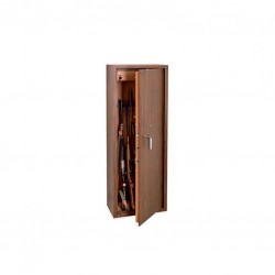 TECHNOMAX PORTAFUCILI A CHIAVE PER 4 ARMI EFF. LEGNO