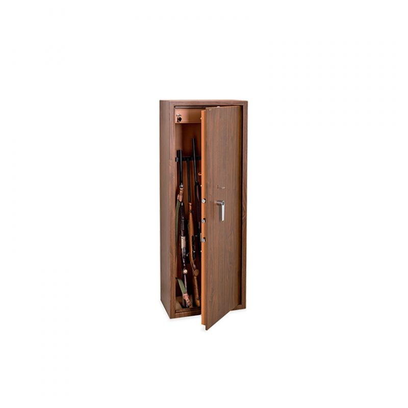 TECHNOMAX PORTAFUCILI A CHIAVE PER 4 ARMI EFF. LEGNO