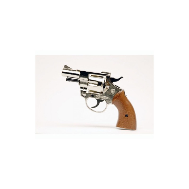 BRUNI REVOLVER A SALVE MOD OLYMPIC NIK/LEGNO CAL 380 PAK